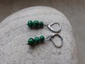 Naušnice - malachitky