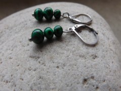 Náhrdelník - Tři kuličky larimaru