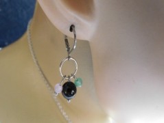 Náhrdelník - Tři kuličky larimaru