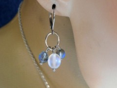 Náhrdelník - Tři kuličky larimaru