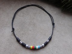 Náhrdelník - Tři kuličky larimaru