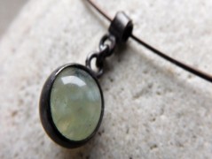 Náhrdelník - Tři kuličky larimaru