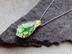 Náhrdelník - Tři kuličky larimaru