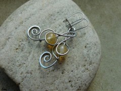 Náhrdelník - Tři kuličky larimaru