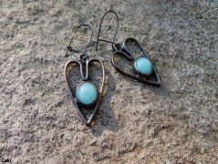 Náhrdelník - Tři kuličky larimaru