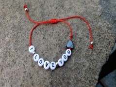 Náhrdelník - Tři kuličky larimaru