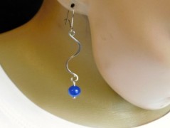 Náhrdelník - Tři kuličky larimaru