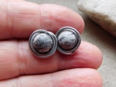 Náhrdelník - Tři kuličky larimaru