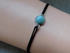 Náhrdelník - Tři kuličky larimaru