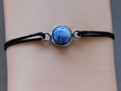 Náhrdelník - Tři kuličky larimaru