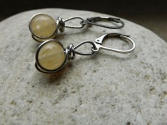 Náhrdelník - Tři kuličky larimaru