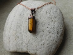 Náhrdelník - Tři kuličky larimaru