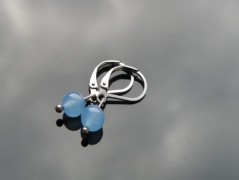 Náhrdelník - Tři kuličky larimaru