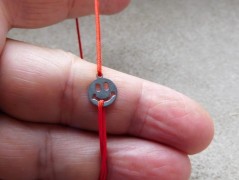 Náhrdelník - Tři kuličky larimaru