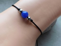 Náhrdelník - Tři kuličky larimaru