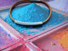 Náhrdelník - Tři kuličky larimaru