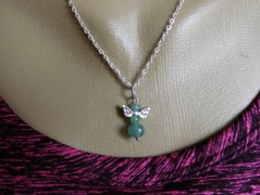 Náhrdelník - Tři kuličky larimaru