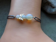 Náhrdelník - Tři kuličky larimaru