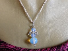 Náhrdelník - Tři kuličky larimaru