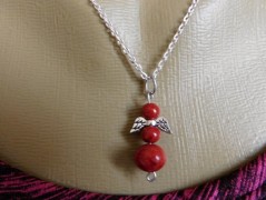 Náhrdelník - Tři kuličky larimaru