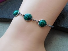 Náhrdelník - Tři kuličky larimaru