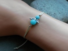 Náhrdelník - Tři kuličky larimaru