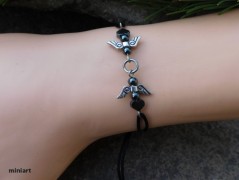 Náhrdelník - Tři kuličky larimaru