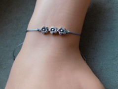 Náhrdelník - Tři kuličky larimaru