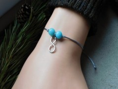 Náhrdelník - Tři kuličky larimaru