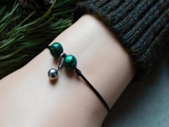 Náhrdelník - Tři kuličky larimaru