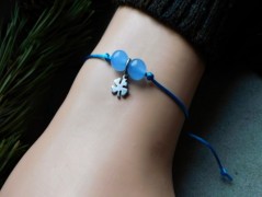 Náhrdelník - Tři kuličky larimaru