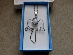 Náhrdelník - Tři kuličky larimaru