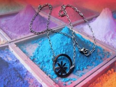 Náhrdelník - Tři kuličky larimaru