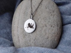 Náhrdelník - Tři kuličky larimaru