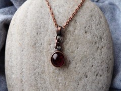 Náhrdelník - Tři kuličky larimaru