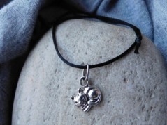 Náhrdelník - Tři kuličky larimaru