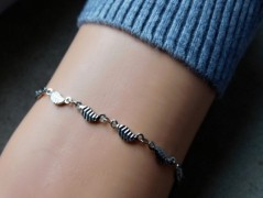 Náhrdelník - Tři kuličky larimaru