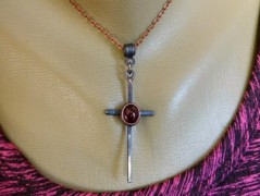 Náhrdelník - Tři kuličky larimaru