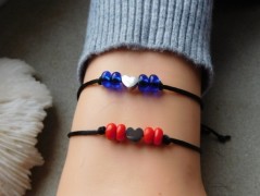 Náhrdelník - Tři kuličky larimaru