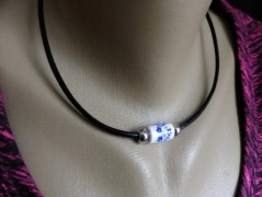 Náhrdelník - Tři kuličky larimaru