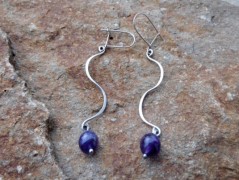 Náhrdelník - Tři kuličky larimaru