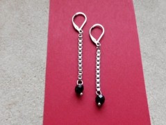 Náhrdelník - Tři kuličky larimaru