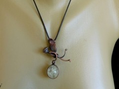 Náhrdelník - Tři kuličky larimaru