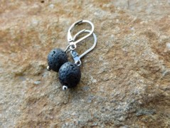 Náhrdelník - Tři kuličky larimaru