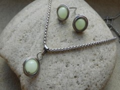 Náhrdelník - Tři kuličky larimaru