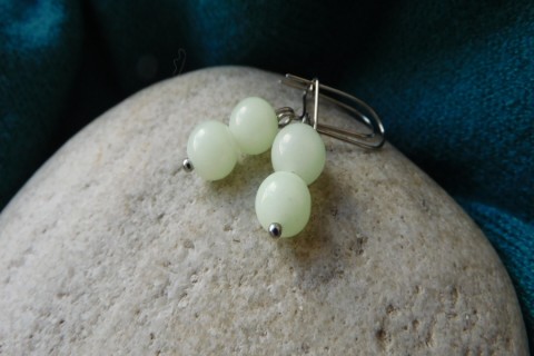 Naušnice - nerez - světýlka pecky svítící naušnice 