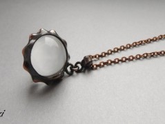 Náhrdelník - Tři kuličky larimaru