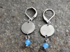 Náhrdelník - Tři kuličky larimaru