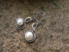 Náhrdelník - Tři kuličky larimaru