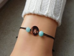 Náhrdelník - Tři kuličky larimaru